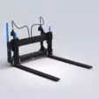 SE Hydrauliset nostohaarukat Volvo Bm 7t 1500/2400mm - Pyöräkoneen hydrauliset trukkipiikit - Volvo BM - 471 - 1