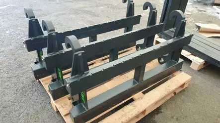 SET Kunta500 (Wille) mekaaniset trukkipiikit 2,5t 1200/1200mm - Pyörakoneen mekaaniset trukkipiikit - Kunta 500/Wille - 1982 - 1