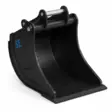 SE Kuokkakauha S70 1000L 1140mm - Kaivinkoneen kuokkakauhat huulilevyllä - S70 - 642 - 1