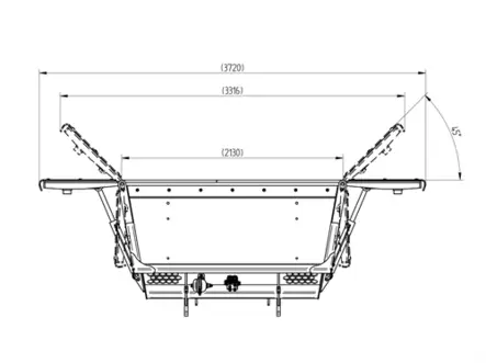 SE Siipilumikauha Terex 80-120 1700L 2200mm - Pyöräkoneen siipilumikauhat - Terex 80-120 - 1015 - 2