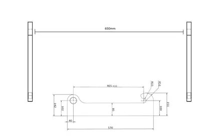 SE mek. nostohaarukat Volvo L20/L25 2,5t 1200/1200mm - Pyöräkoneen mekaaniset trukkipiikit - Volvo L20/L25 - 596 - 1