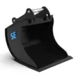 SE Kuokkakauha S30/180 50L 450mm - Kaivinkoneen kuokkakauhat huulilevyllä - S30/180 - 1186 - 1