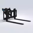 SE Nostohaarukat S30/180 0,8t 800/800mm, mekaaniset - Kaivinkoneen mekaaniset trukkipiikit - S30/180 - 589 - 1