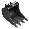 SE Kuokkakauha hampailla S70 1250L 1250mm WS - Kaivinkoneen kuokkakauhat hampailla - S70 - 839 - 1